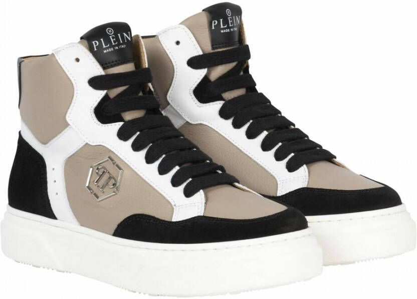 Philipp Plein Mocassins met logoplakkaat Beige Philipp Plein Schoenen  Platte schoenen Mocassins Fast Shipping, Easy Returns Authentic Merchandise  Free Next Day Delivery
