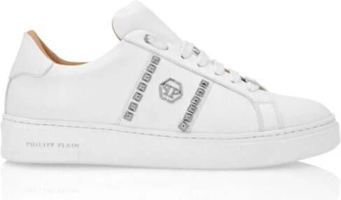 Philipp Plein Leren Lo-Top Sneakers Studs