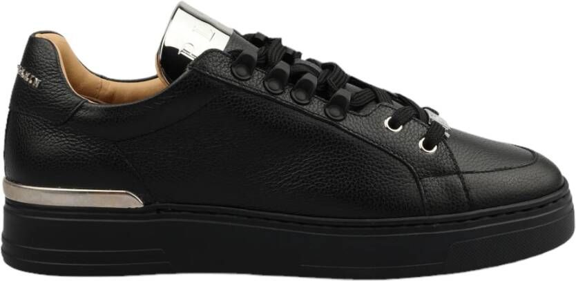 Philipp Plein Leren Sneakers Faas Msc3211 Ple010N Zwart Heren