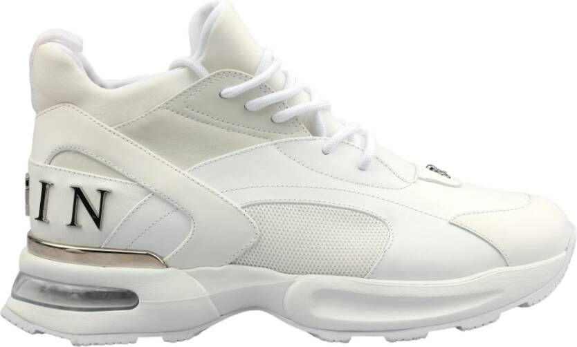 Philipp Plein Leren Sneakers White Heren