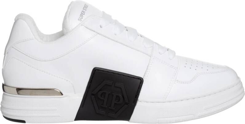 Philipp Plein Zeshoekige Super Street sneakers Wit Heren