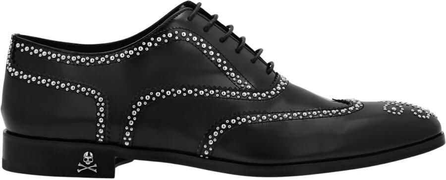 Philipp Plein Calf Skin Leather Lace Up Shoes