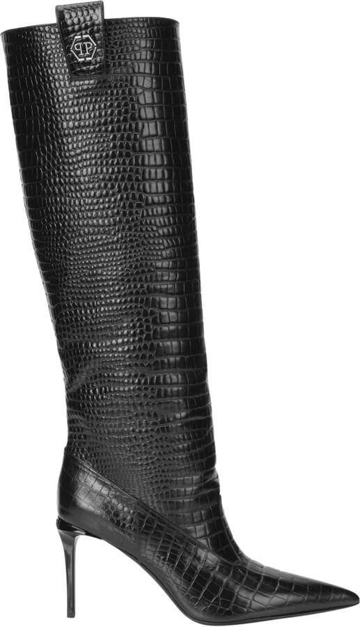 Philipp Plein Cocco Print High Boots 9