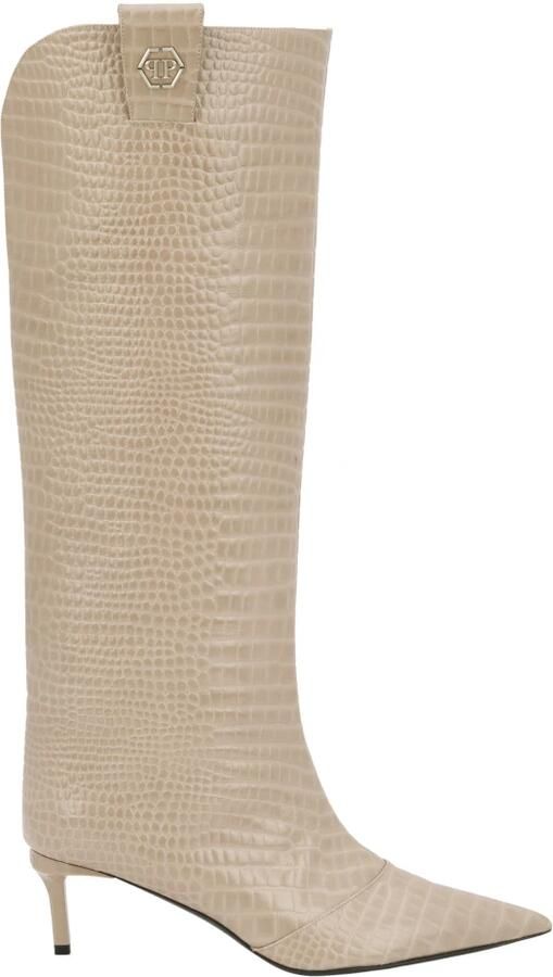 Philipp Plein Cocco Print High Boots