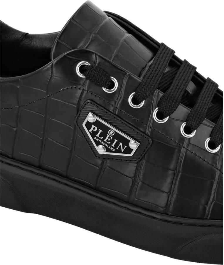 Philipp Plein Crocco Lo-Top Sneakers Iconic Plein