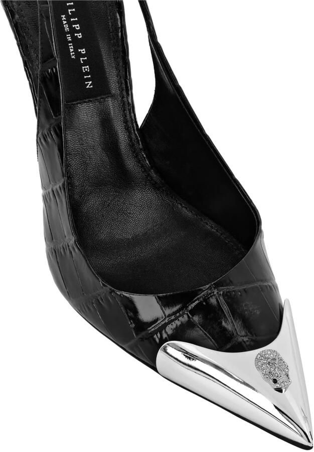 Philipp Plein Crocco Slingback Hoge Hakken - Foto 2