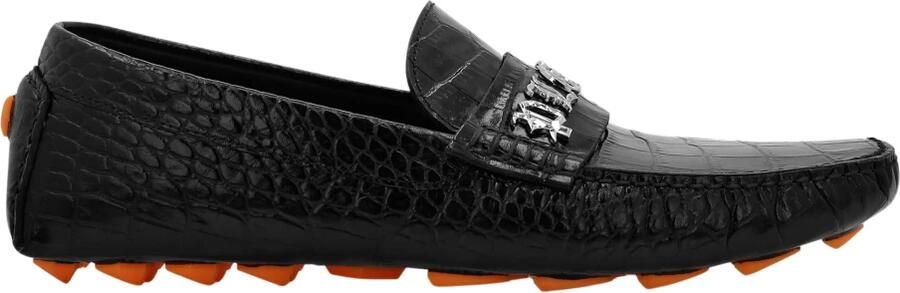 Philipp Plein Croco Printed Leather Loafers