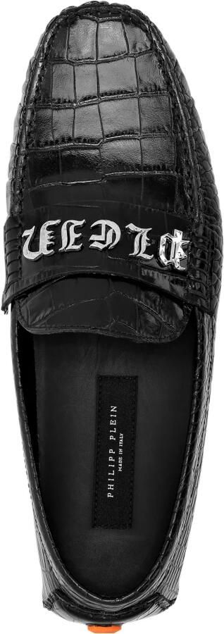 Philipp Plein Croco Printed Leather Loafers - Foto 2