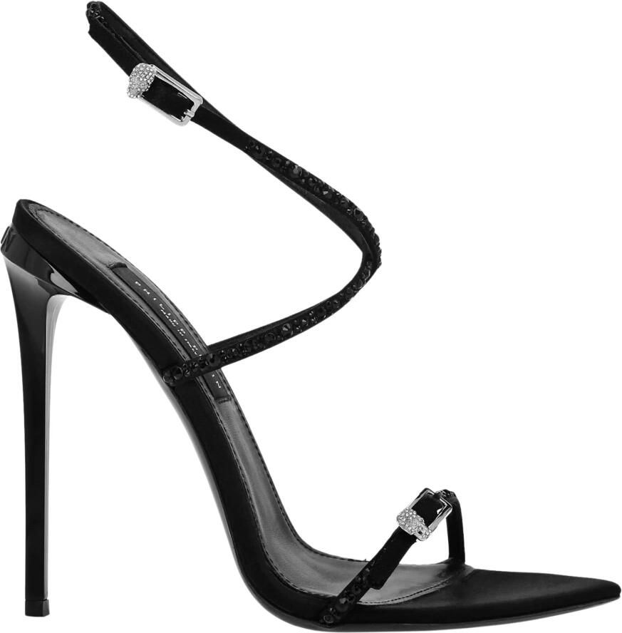 Philipp Plein Crossing High Heels Sandalen 12 Strass