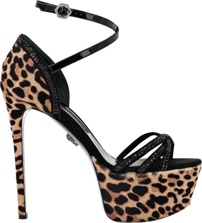 Philipp Plein Crystal Platform Sandalen