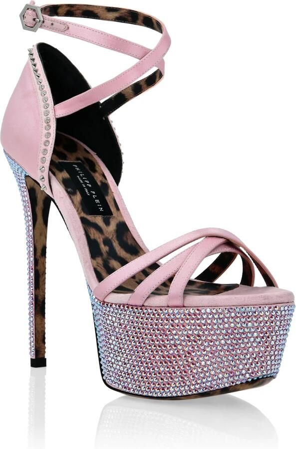 Philipp Plein Crystal Platform Sandals - Foto 2