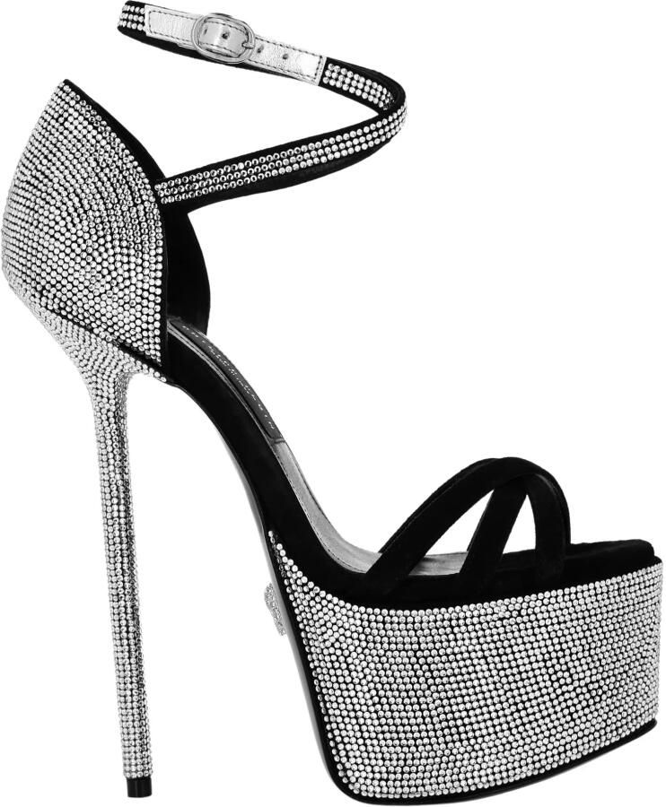 Philipp Plein Crystal Platform Sandals