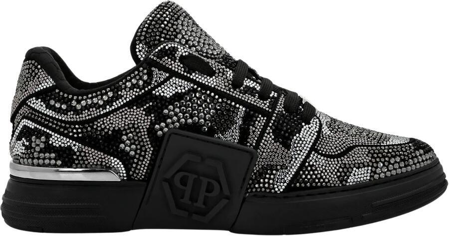 Philipp Plein Crystal Royal Street Suede Lo-Top Sneakers Camouflage - Foto 2
