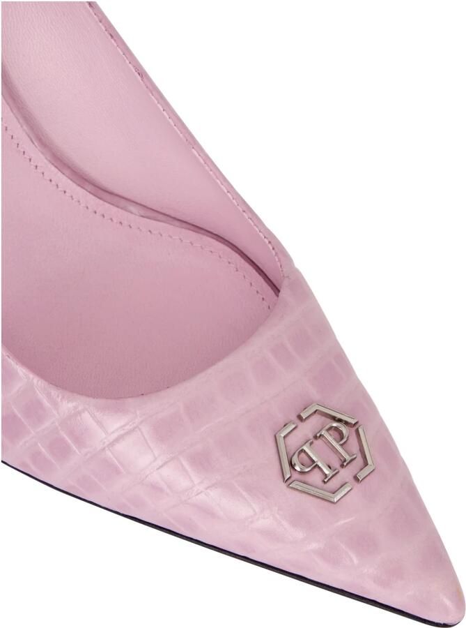 Philipp Plein Decollete Mid-Heels 9 Cocco Hexagon - Foto 4