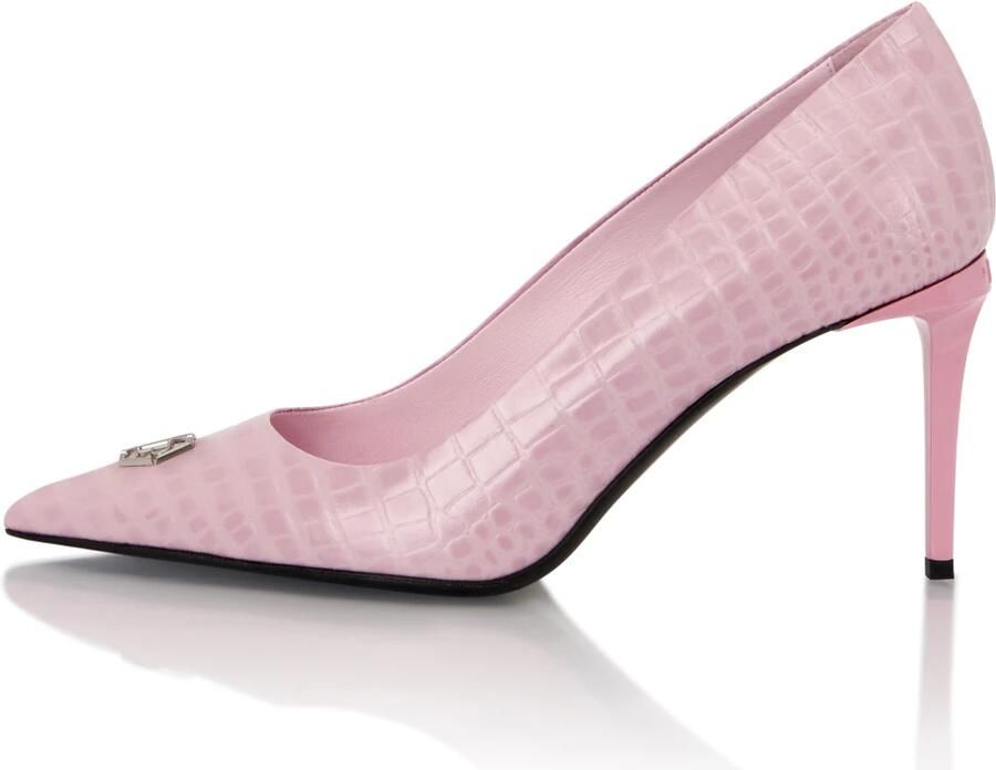 Philipp Plein Decollete Mid-Heels 9 Cocco Hexagon - Foto 3