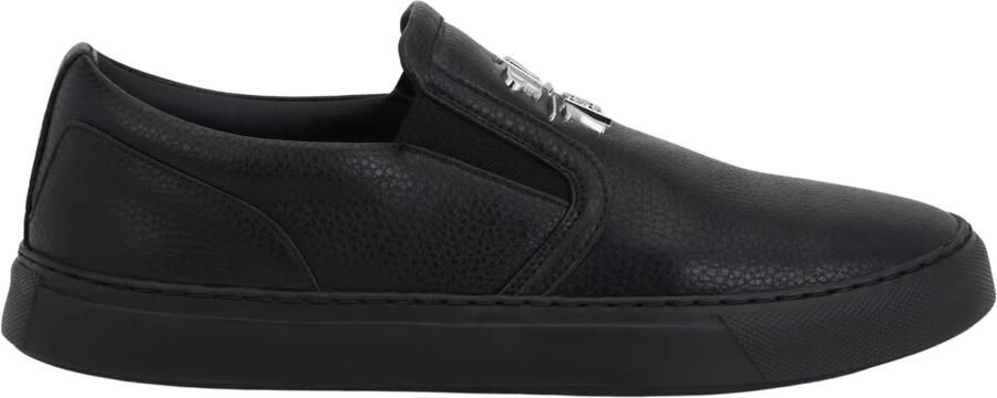 Philipp Plein Deer Print Leather Slip On