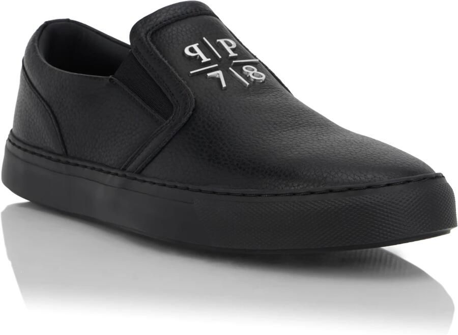 Philipp Plein Deer Print Leather Slip On - Foto 3