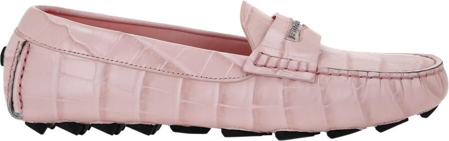 Philipp Plein Mocassins rosa zilver
