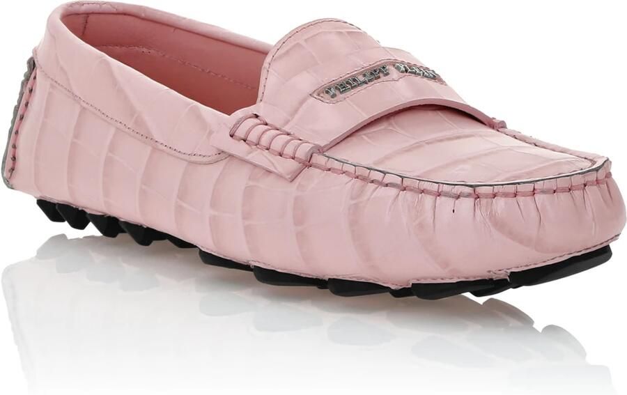 Philipp Plein Mocassins rosa zilver - Foto 4