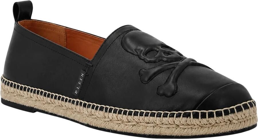 Philipp Plein Espadrilles 'Skull' zwart