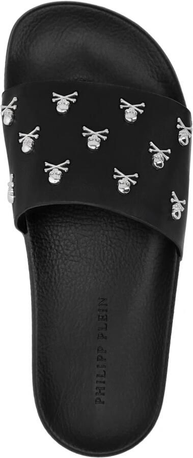 Philipp Plein Flat Gummy Sandalen Skull&Bones