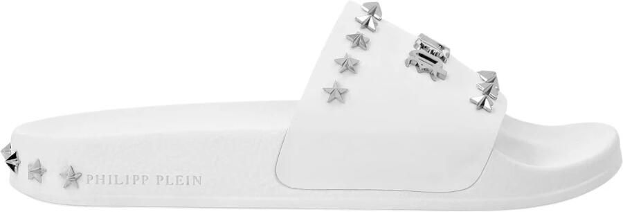Philipp Plein Flat Gummy Sandals Gothic Plein - Foto 2
