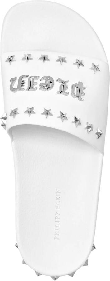 Philipp Plein Flat Gummy Sandals Gothic Plein