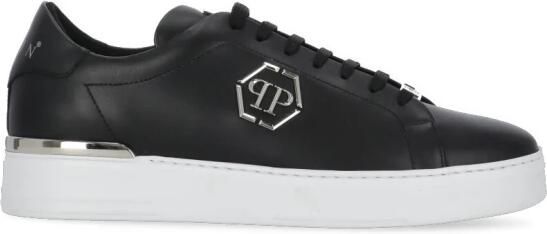 Philipp Plein Hexagon Low-Top Leren Sneakers
