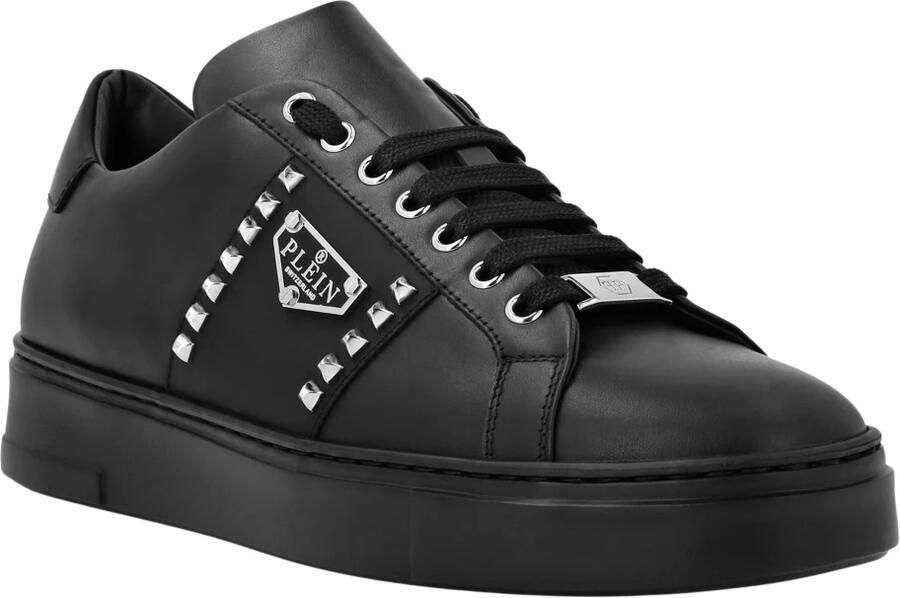 Philipp Plein Nappa Leather Lo-Top Sneakers Hexagon - Foto 4