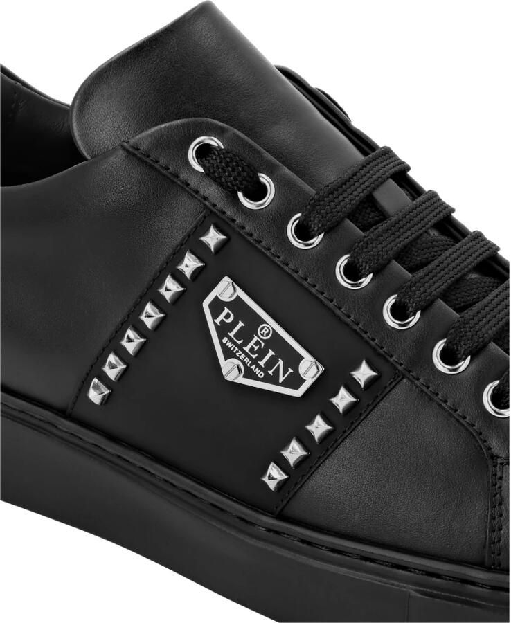 Philipp Plein Nappa Leather Lo-Top Sneakers Hexagon