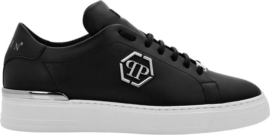 Philipp Plein Stijlvolle Katoenmix Sneakers voor Zwart