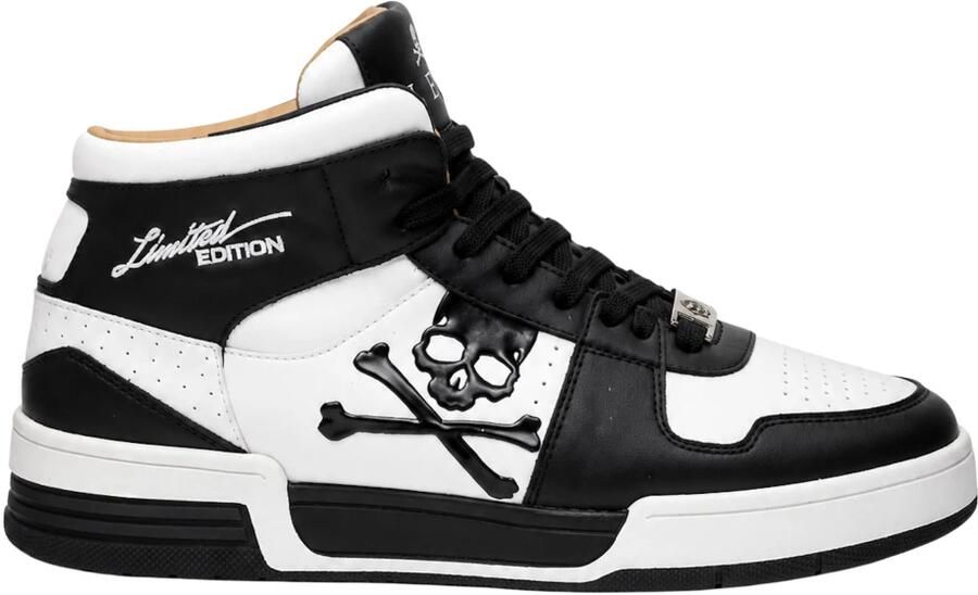 Philipp Plein Sneakers hoog 'Notorius' zwart wit
