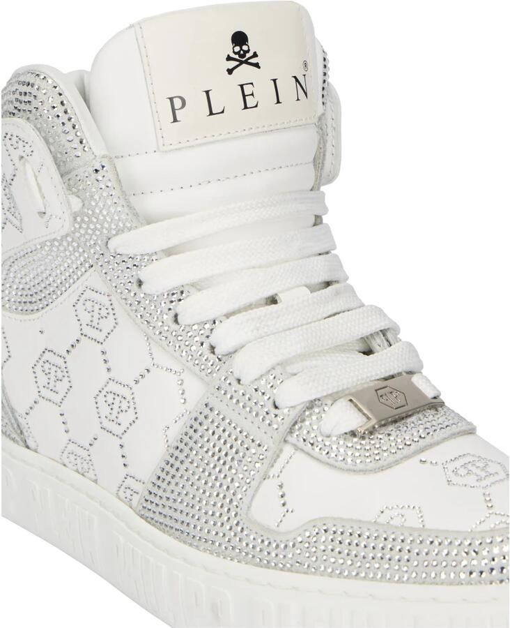 Philipp Plein High Top Sneakers Carson Monogram Strass - Foto 2