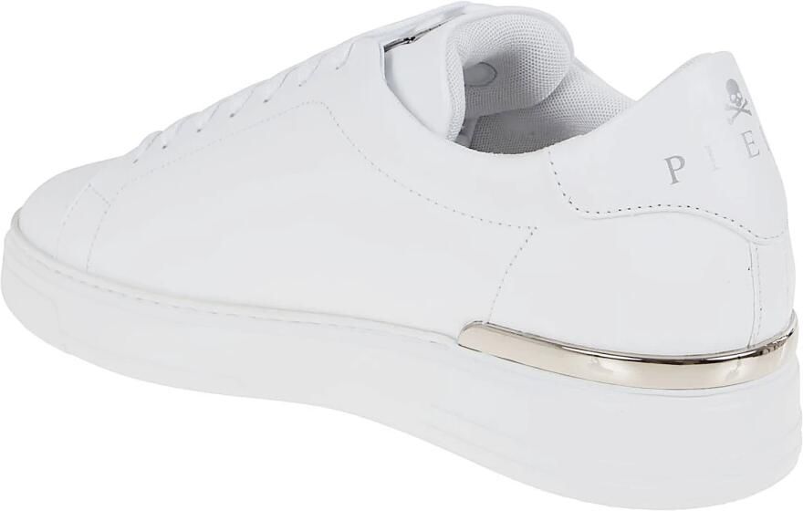 Philipp Plein Leather Lo-Top Sneaker Hexagon