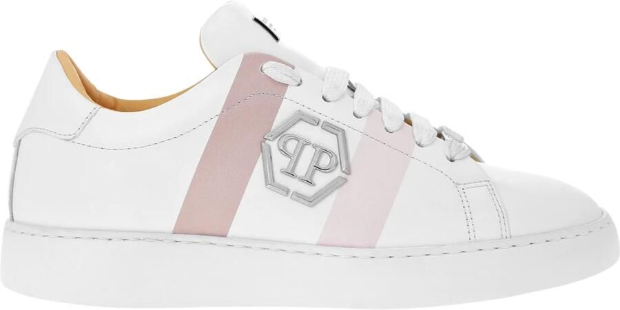Philipp Plein Leather Lo-Top Sneakers Hexagon - Foto 2