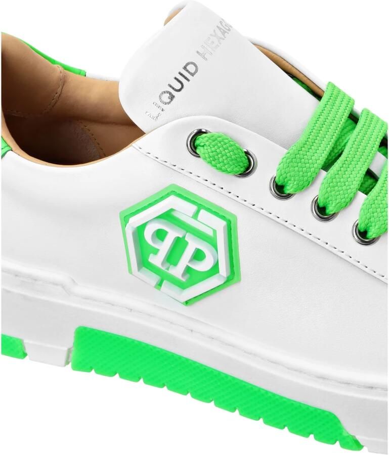 Philipp Plein Leather Lo-Top Sneakers Hexagon - Foto 2