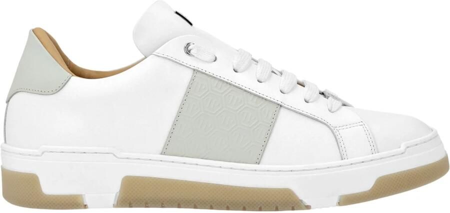 Philipp Plein Leather Lo-Top Sneakers Monogram