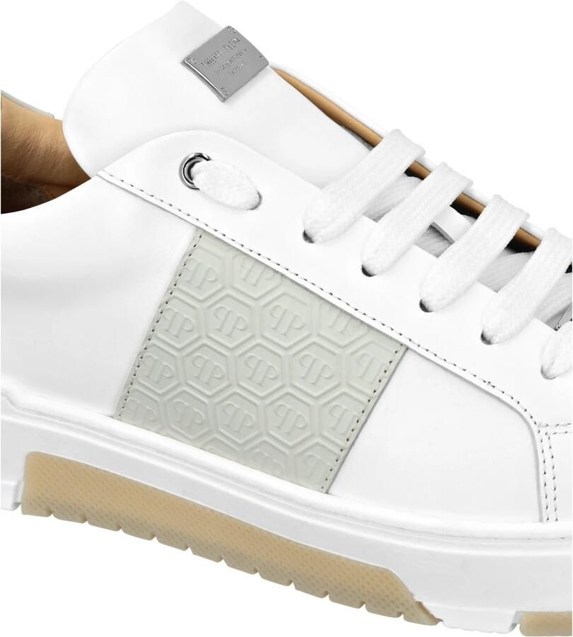 Philipp Plein Leather Lo-Top Sneakers Monogram - Foto 2