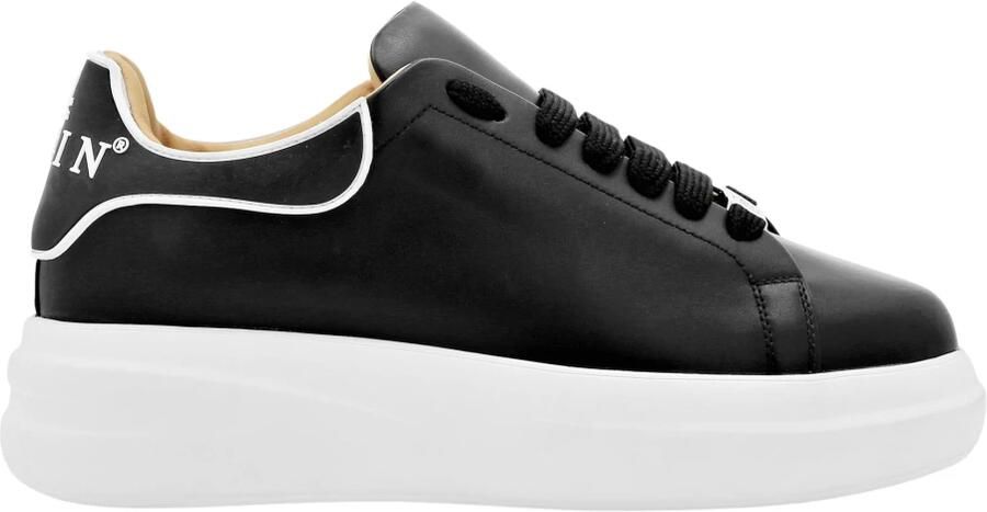 Philipp Plein Leather Low-Top Sneakers Megastar