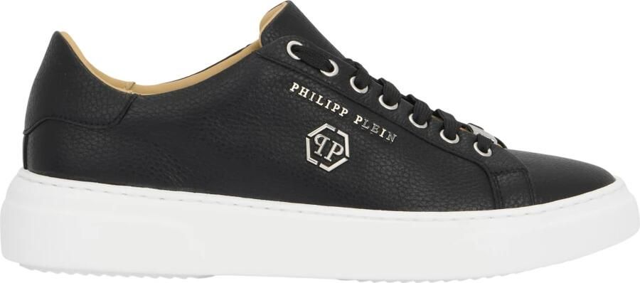 Philipp Plein Leder Lo-Top Sneakers Hexagon