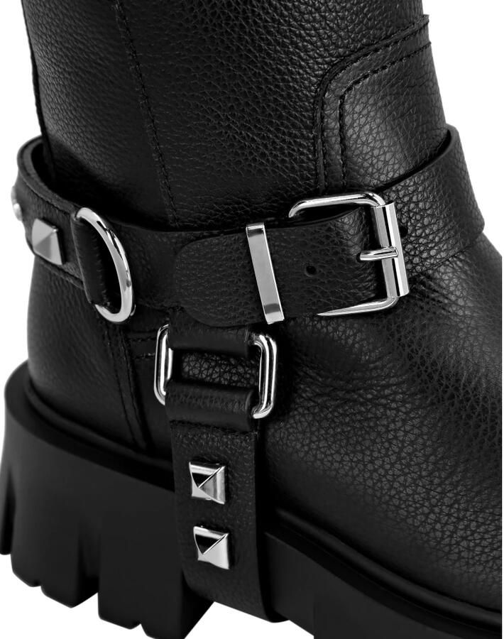 Philipp Plein Leren Bikerlaarzen met Noppen - Foto 2
