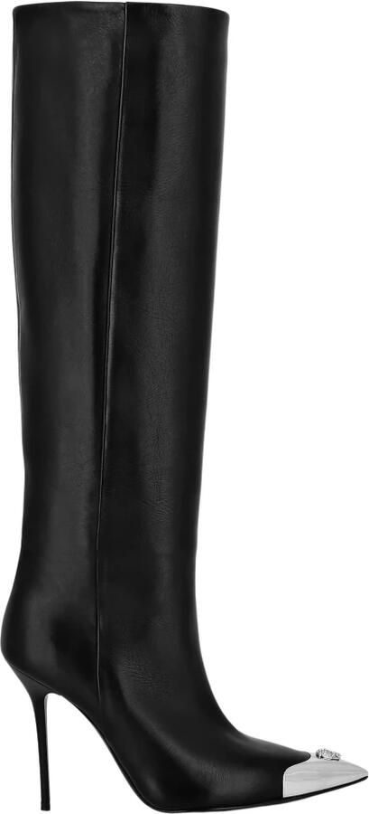 Philipp Plein Leren Laarzen Hoge Hakken Hoog