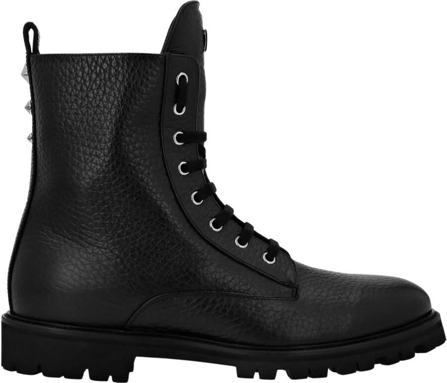 Philipp Plein Leren Laarzen Laag Plat Sterren Studs - Foto 3