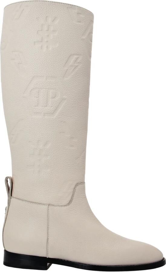 Philipp Plein Leren Laarzen Lo-Heels Mid Monogram - Foto 2