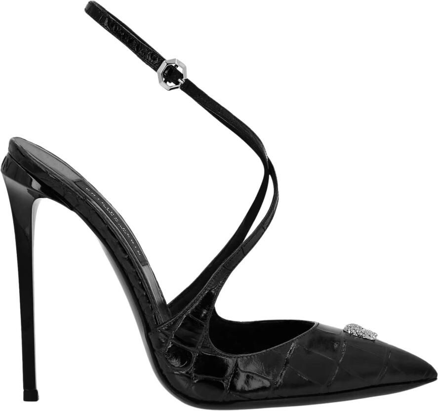 Philipp Plein Leren Pumps met Bandjes - Foto 2