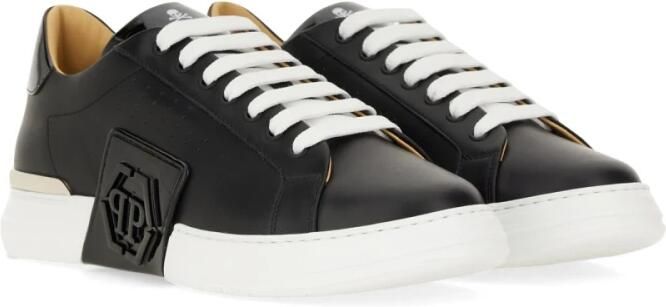 Philipp Plein Leren sneaker met logo - Foto 3