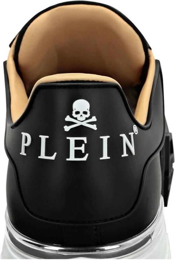 Philipp Plein Witte Sneakers Regular Fit Geschikt voor alle temperaturen 100% Leer White Heren