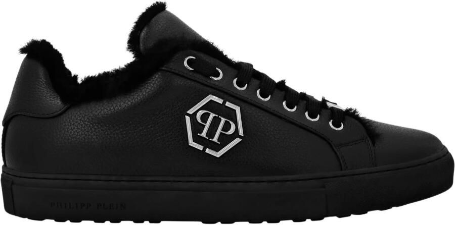 Philipp Plein Hexagon Lo-Top Zwarte Sneakers Black Heren