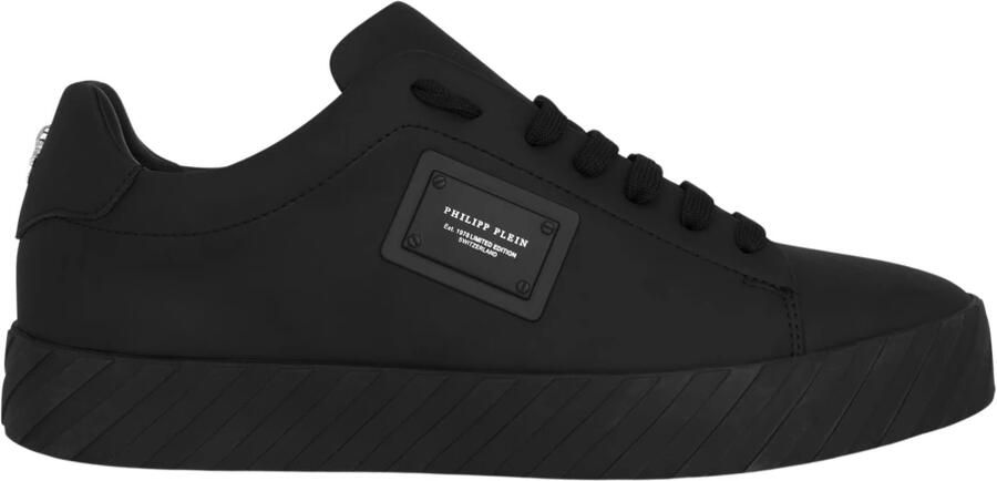Philipp Plein Sneakers laag 'Placca' zwart wit