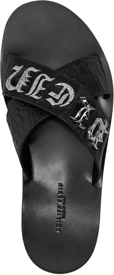 Philipp Plein Logo-plaque Leren Sandalen - Foto 2
